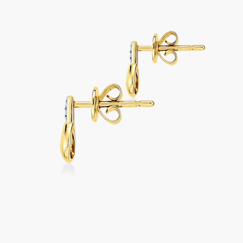 Kolczyki Savicki: złote, diamenty